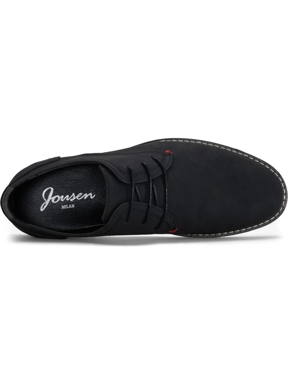 Men's Black Suede Faux Leather Casual Dress Shoes Retro Business Classic